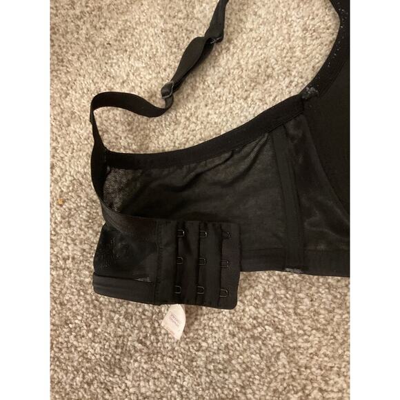 Cacique Classic Fit Black Satin Full Coverage Support Bra, sz 40D - Picture 7 of 7